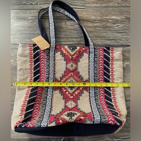 Stephanie Nicole New York Boho Tote Bag NWT - Picture 8 of 11